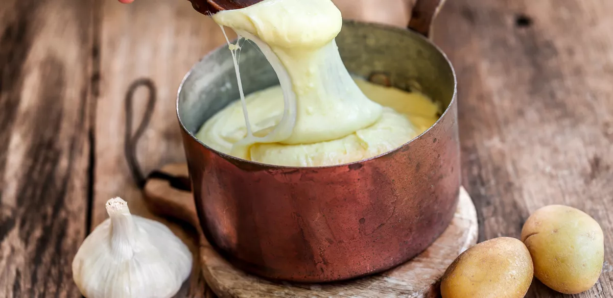 L'aligot, plat traditionnel aveyronnais.