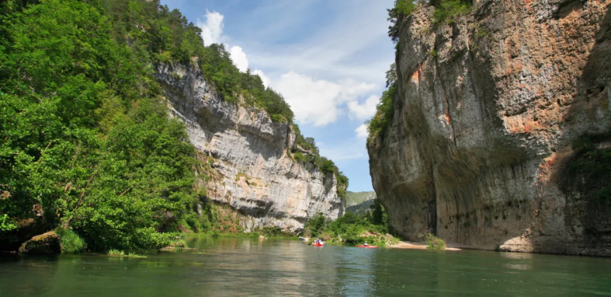 Les Gorges du tarn dans le sud Aveyron.
